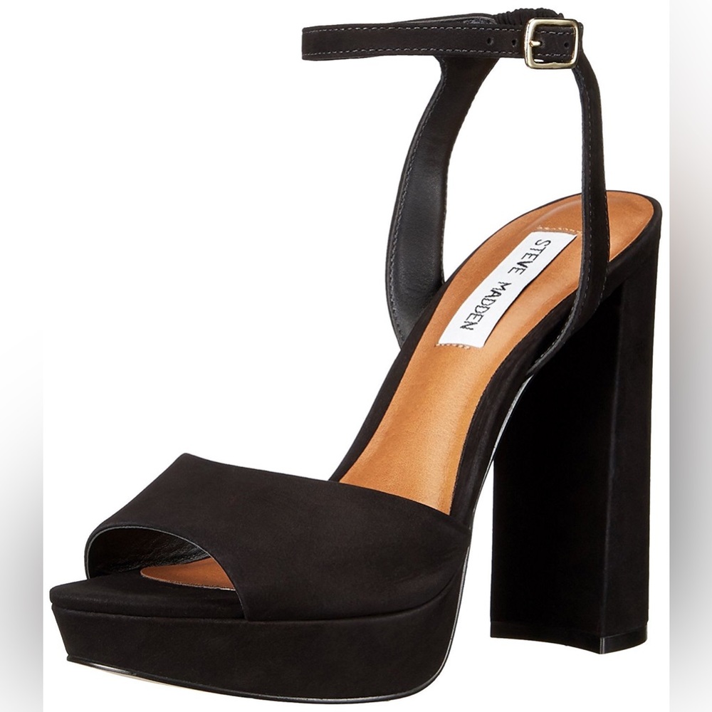 Steve Madden Brrit Platform Heels in Black